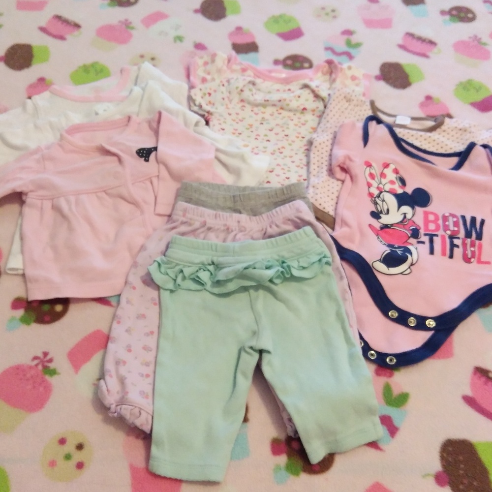 GIRL 0- 3 MONTHS - BUNDLE OF 10